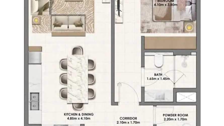 Apartamento de 3 dormitorios en Parkwood Dubai Hills Estate, UAE No. 2946