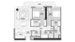 2 dormitorios Apartamento plano «TYPE A-2BM-A.1», The Edit at d3
