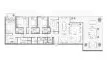 4 dormitorios Apartamento plano «TYPE A», Palm Central Private Residences