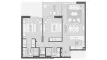 2 dormitorios Apartamento plano «TYPE 2A.1», District One Naya Residences