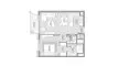 1 dormitorio Apartamento plano «TYPE A», City Walk Crestlane 5