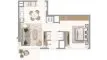 1 chambre Appartement plan d'étage «1BR», ADDRESS RESIDENCES