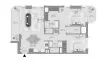 2 chambres Appartement plan d'étage «TYPE A4», Baystar by Vida