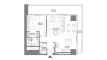 1 chambre Appartement plan d'étage «1BR», W Residences Dubai Harbour