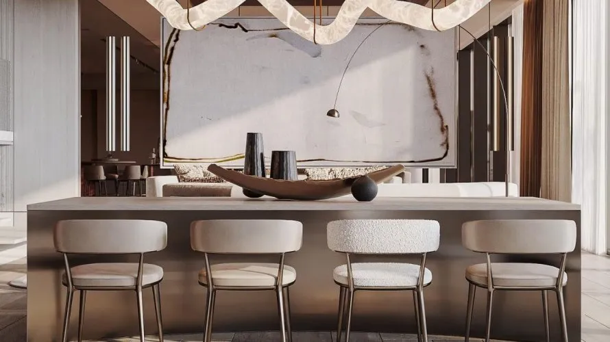 Квартира с 3 спальнями в ELA Residences, Пальма Джумейра, Дубай, ОАЭ №3625 № 1