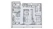 2 bedrooms Apartment floor plan «2BR» in THE STERLING