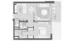 1 bedroom Apartment floor plan «TYPE 1A.2» in District One Naya Residences